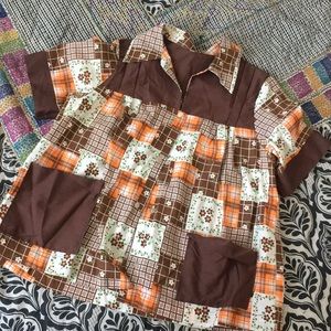 Vintage short sleeved button down